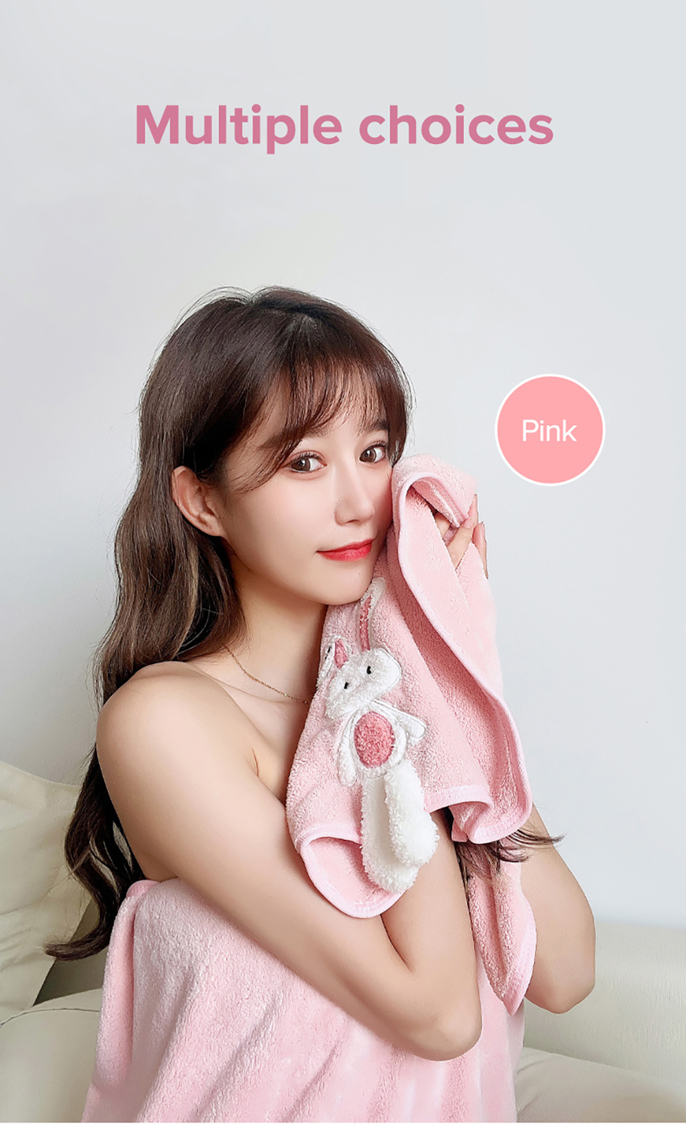 Cute Bunny Drying Hair Towel-8